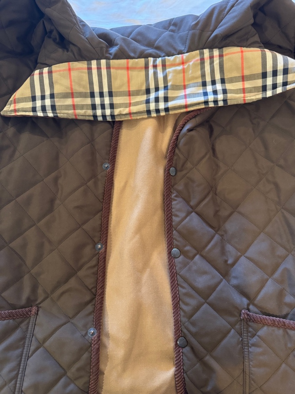 Burberrys Vintage Brown Quilted Jacket - Picture 8 of 10
